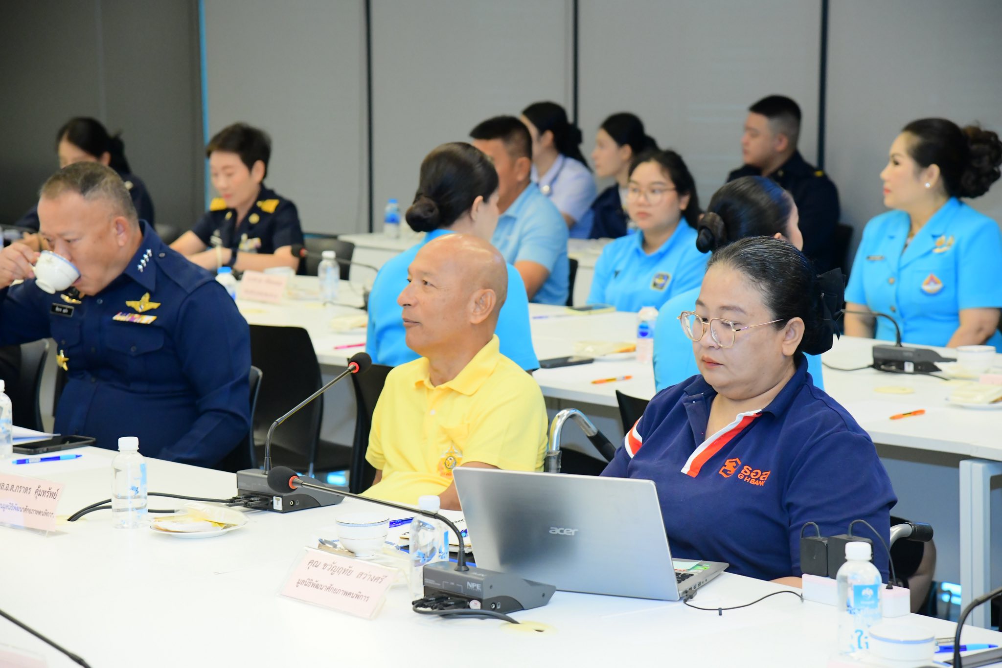 พล.อ.ต.ภราดร  คุ้มทรัพย์ ประธานมูลนิธิพัฒนาศักยภาพคนพิการ และคณะฯ ร่วมประชุมหารือโครงการ แม่บ้านทัพฟ้าพัฒนาศักยภาพคนพิการ 